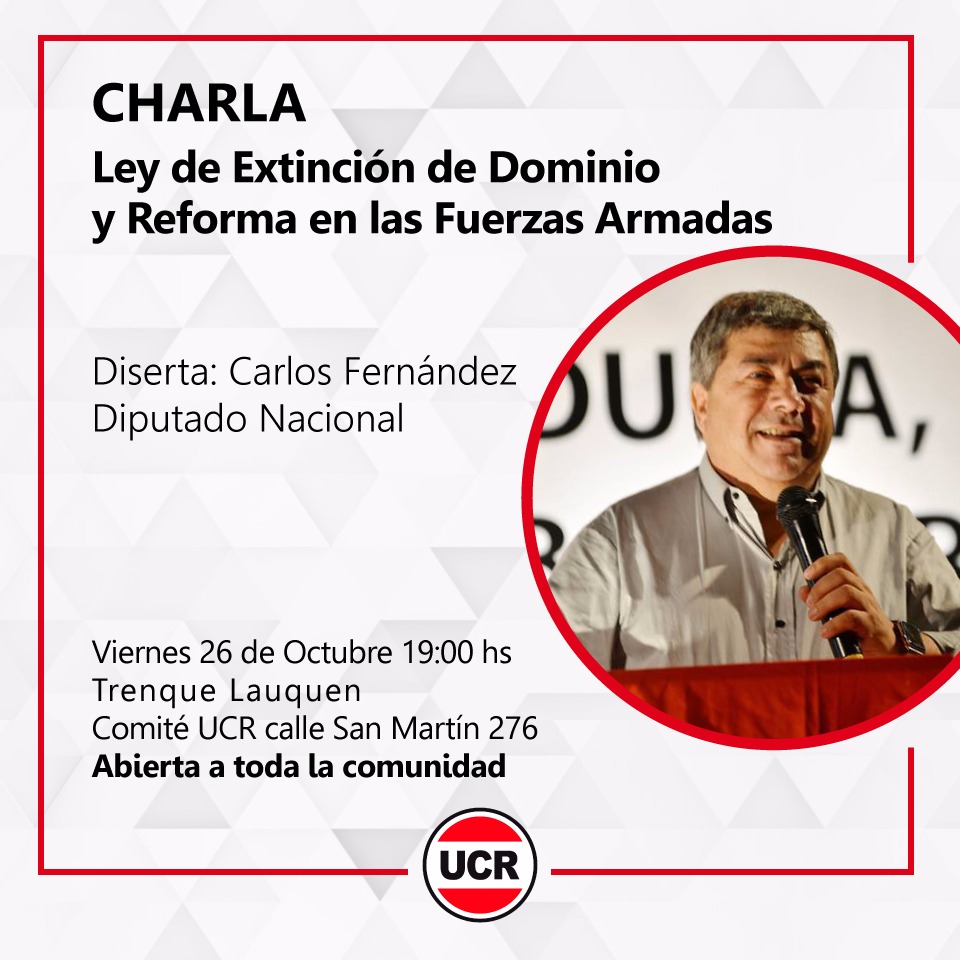 El diputado Fernández dará una charla en la UCR