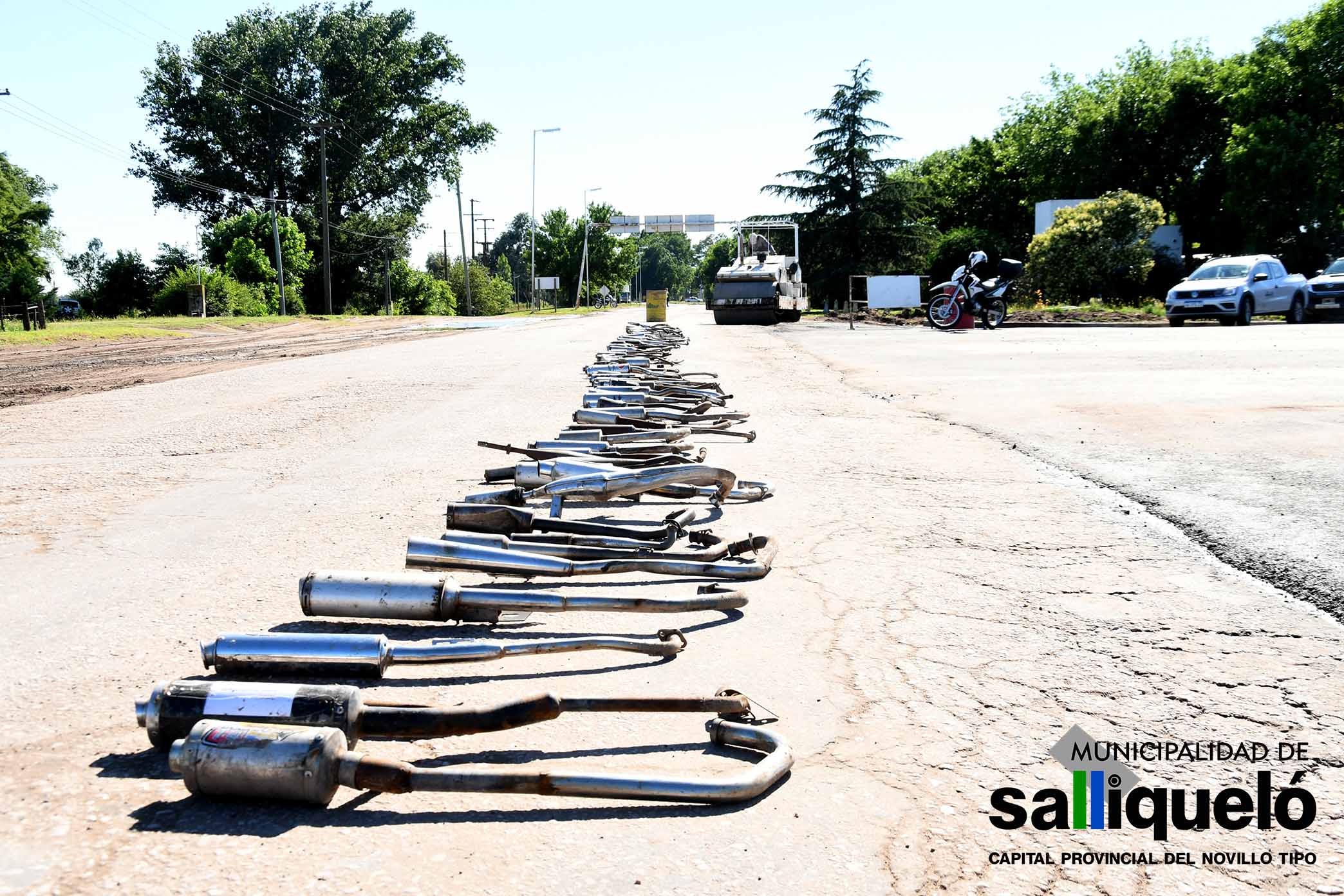 Se procedió a la Destrucción de Caños de Escapes Irregulares