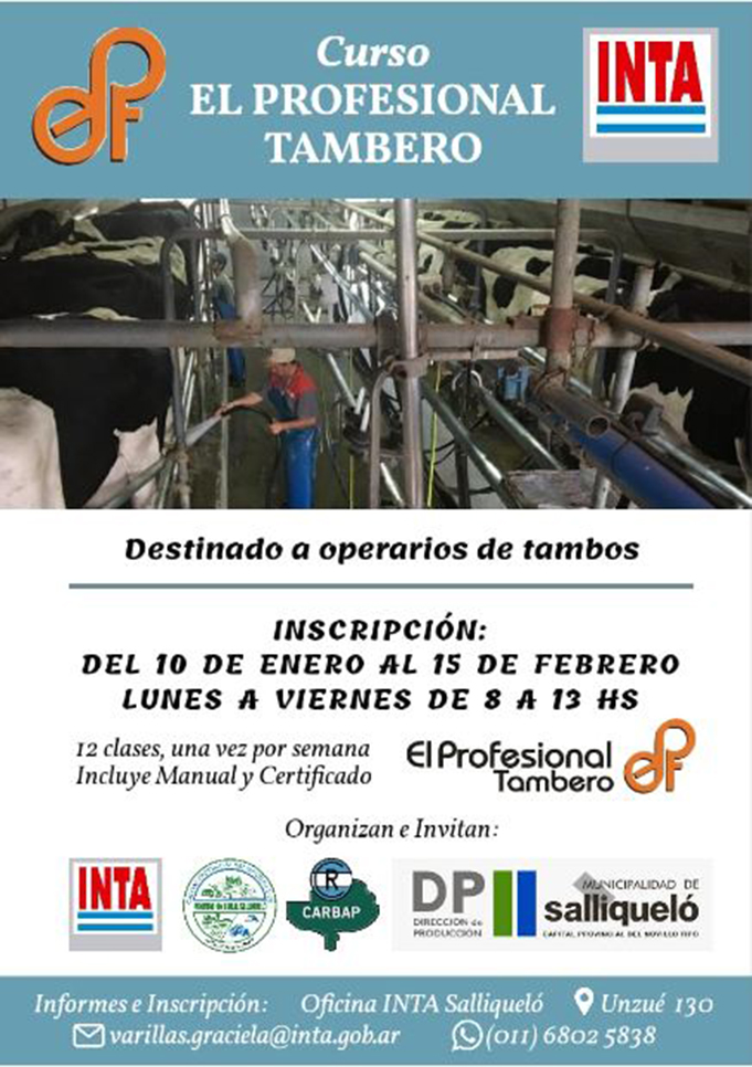 Salliqueló: curso para operarios de tambos