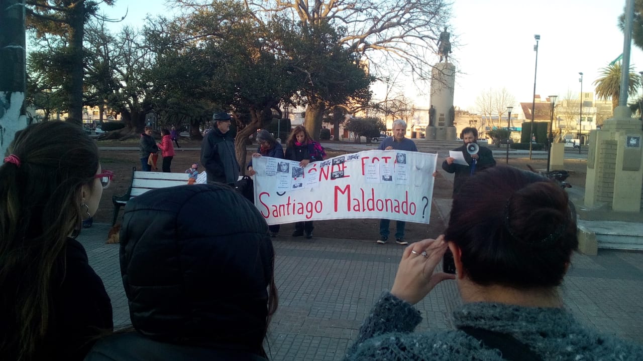 Santiago Maldonado: marcha en Trenque Lauquen