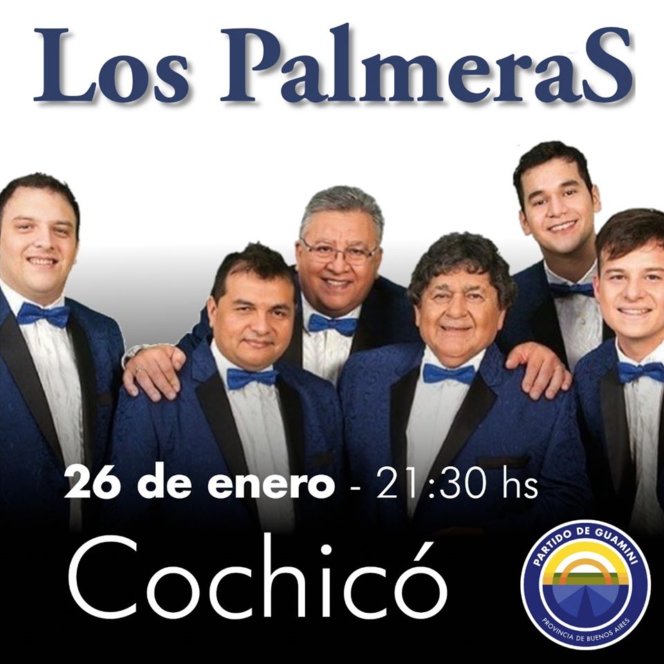 Los Palmeras se presentarán en Cochicó