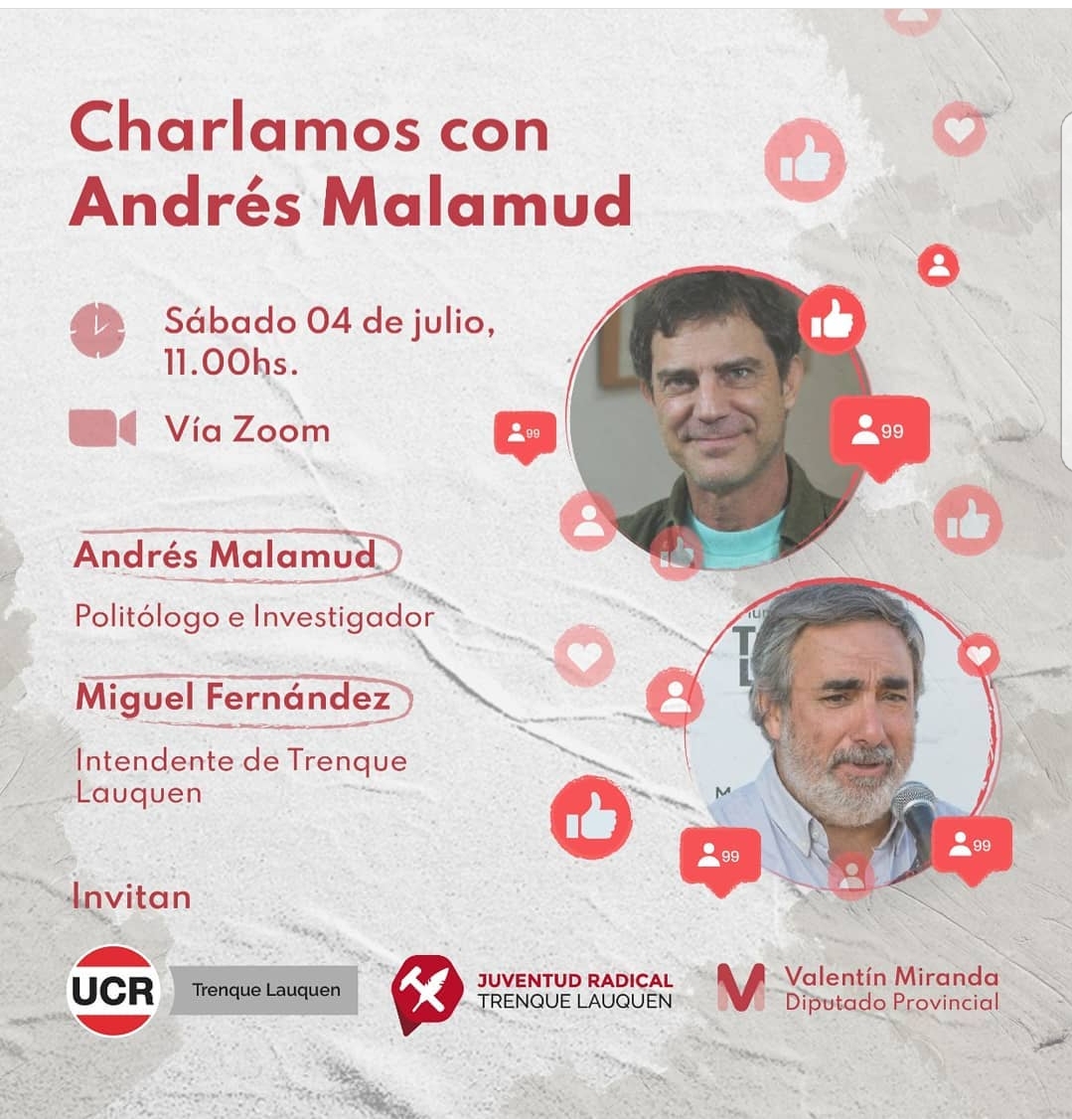 La Juventud Radical organiza una charla con Andrés Malamud