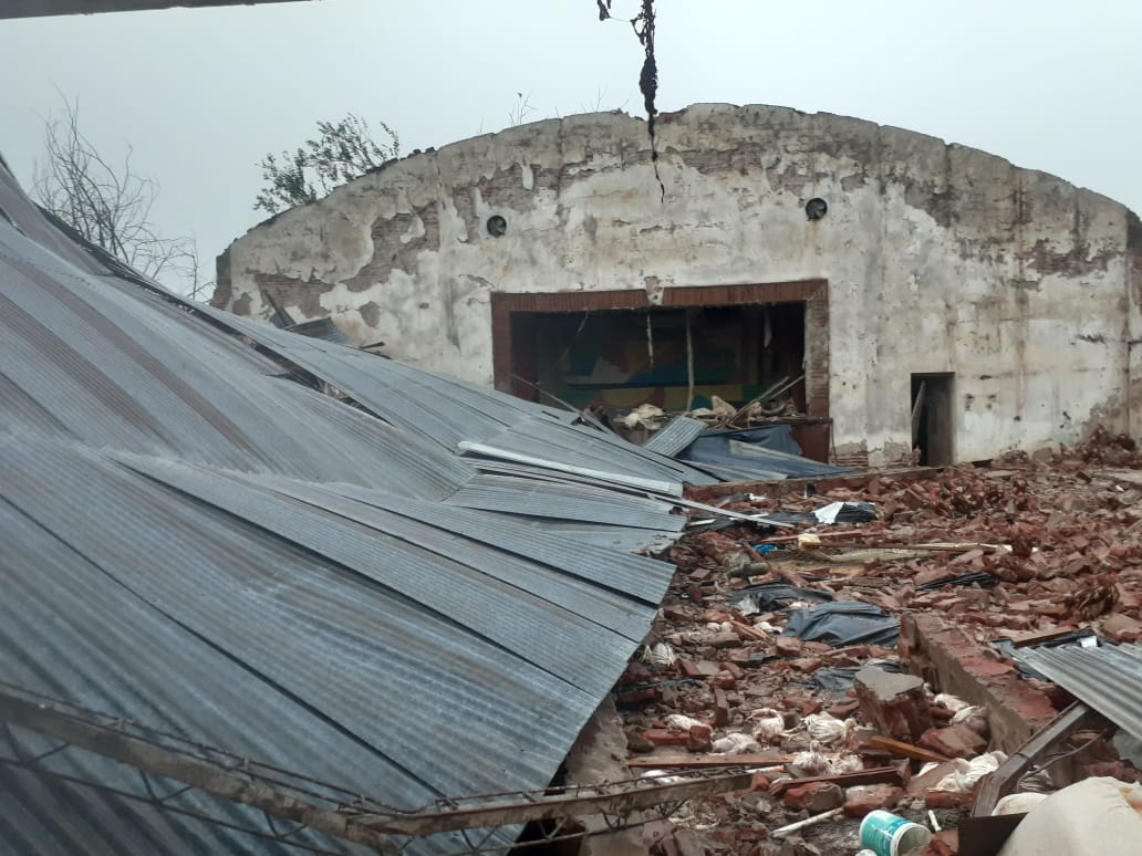 Tornado en Deheza: “Daba miedo el viento, no nos dio tiempo y no dejó nada”
