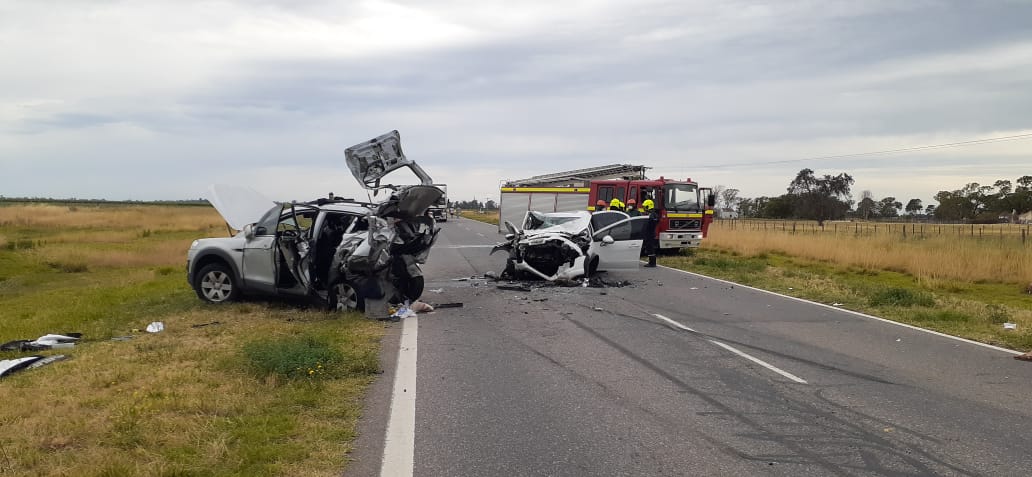 Accidente con heridos en la ruta 5 entre Pellegrini y Catriló