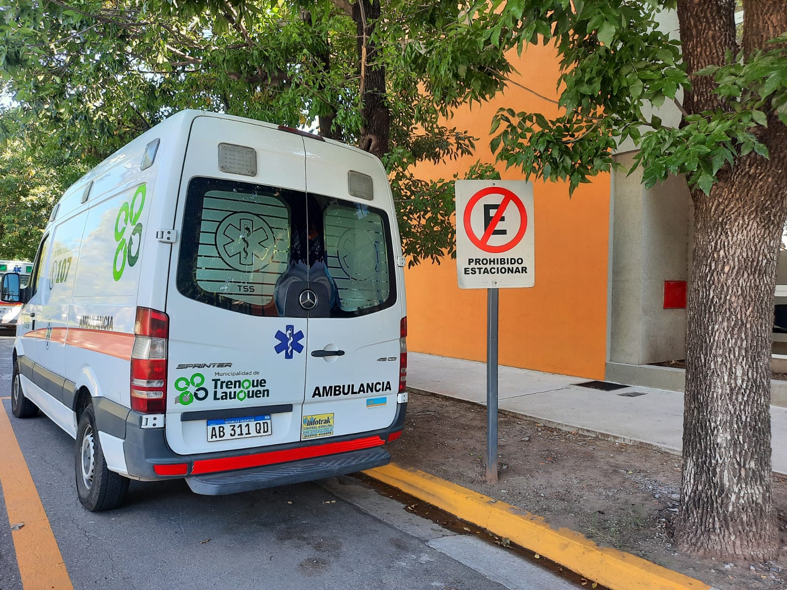 Un paciente psiquiátrico se robó una ambulancia del Hospital Orellana y fue detenido en Villegas