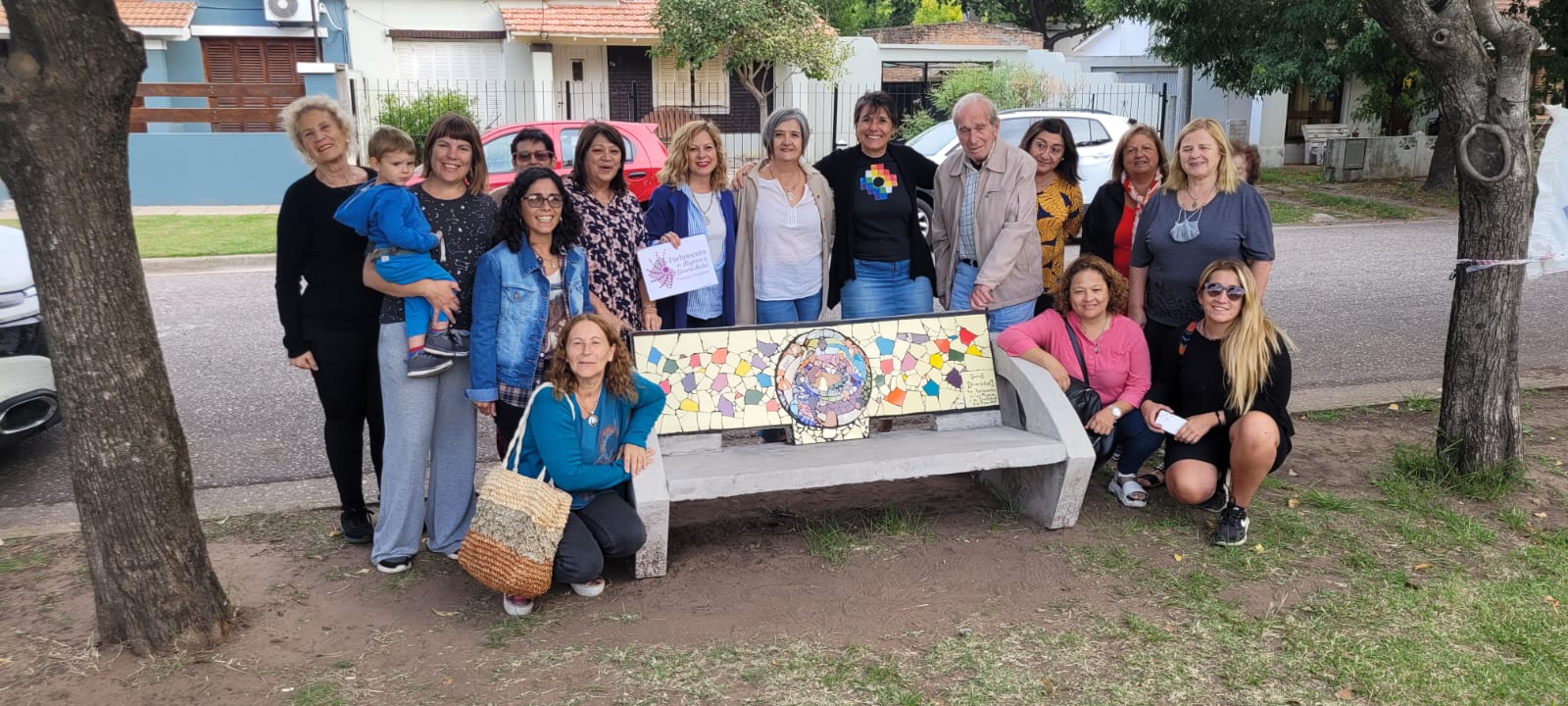 Inauguraron el mosaico “Somos diversidad” en la Plaza Juana Azurduy