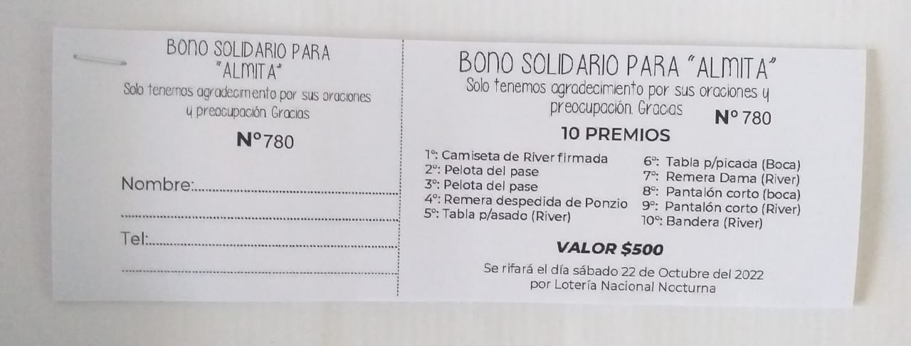 Todos con Almita: lanzaron un bono para colaborar con una niña de 3 años que enfrenta un tratamiento médico