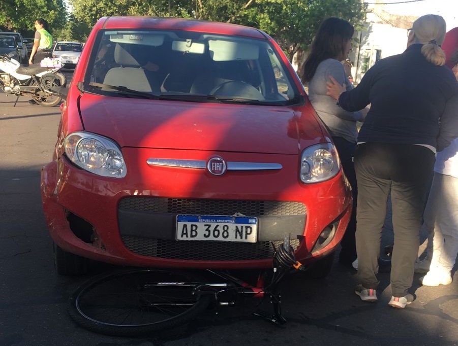 Un menor recibió heridas en un accidente de tránsito