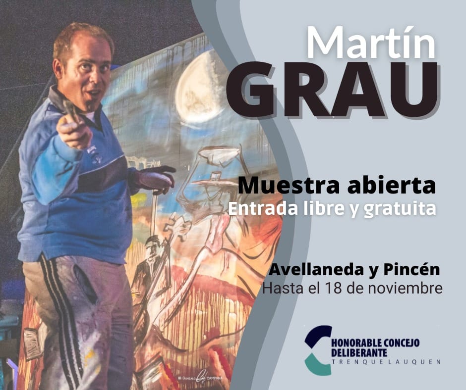 Maestro, músico y muralista, llega Martín Grau con sus obras al Concejo