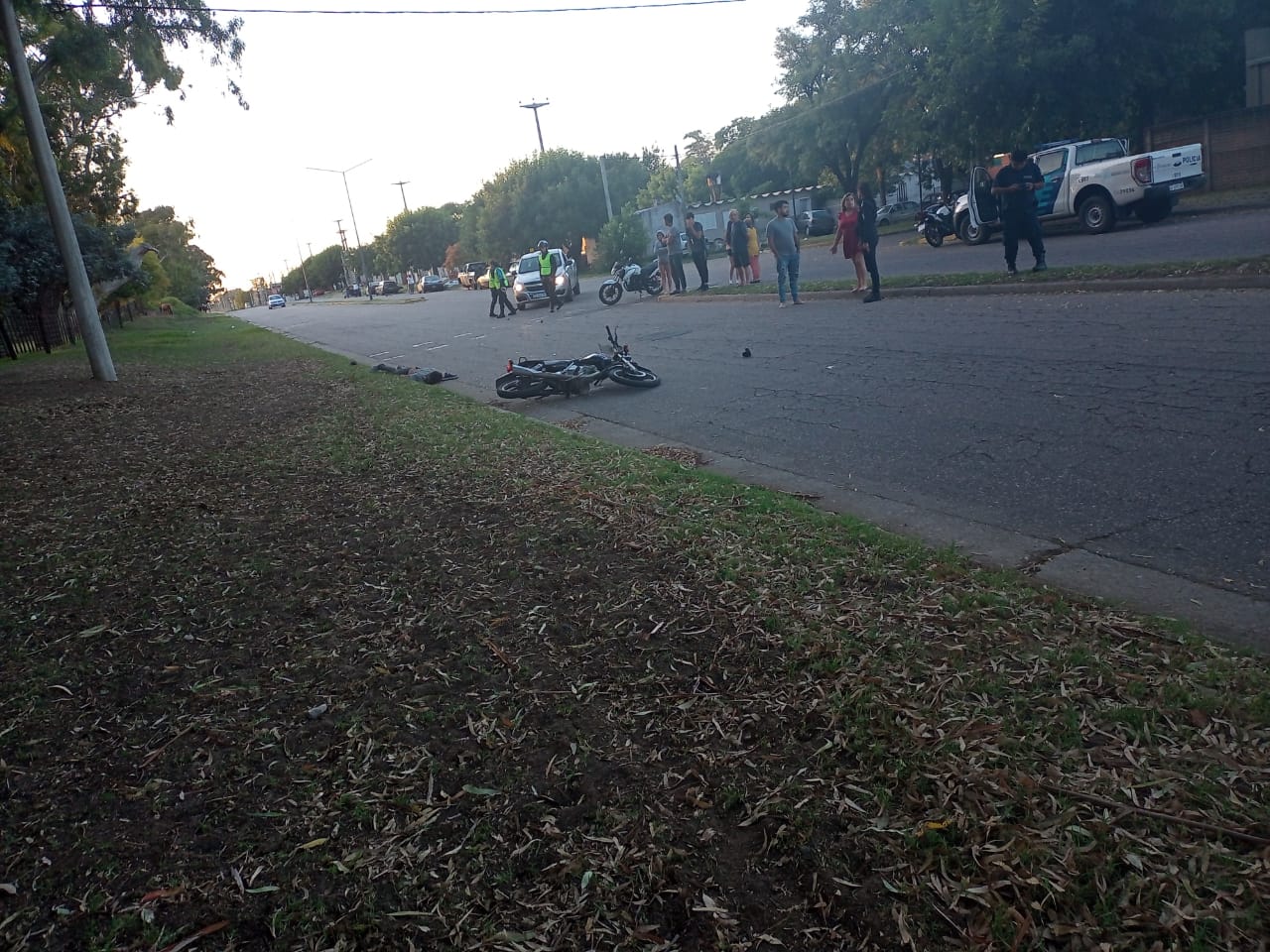 Accidente hoy a la mañana: un motociclista resultó hospitalizado