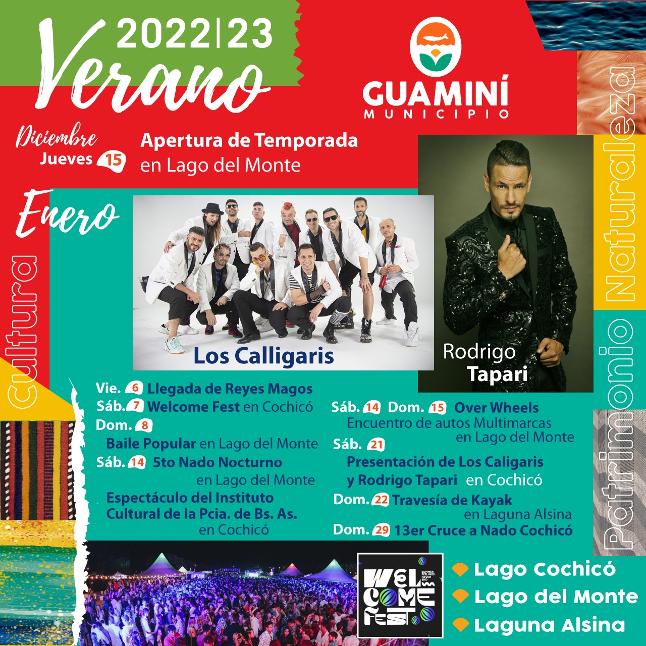 Temporada 2023: fin de semana con cultura y deportes en Guaminí