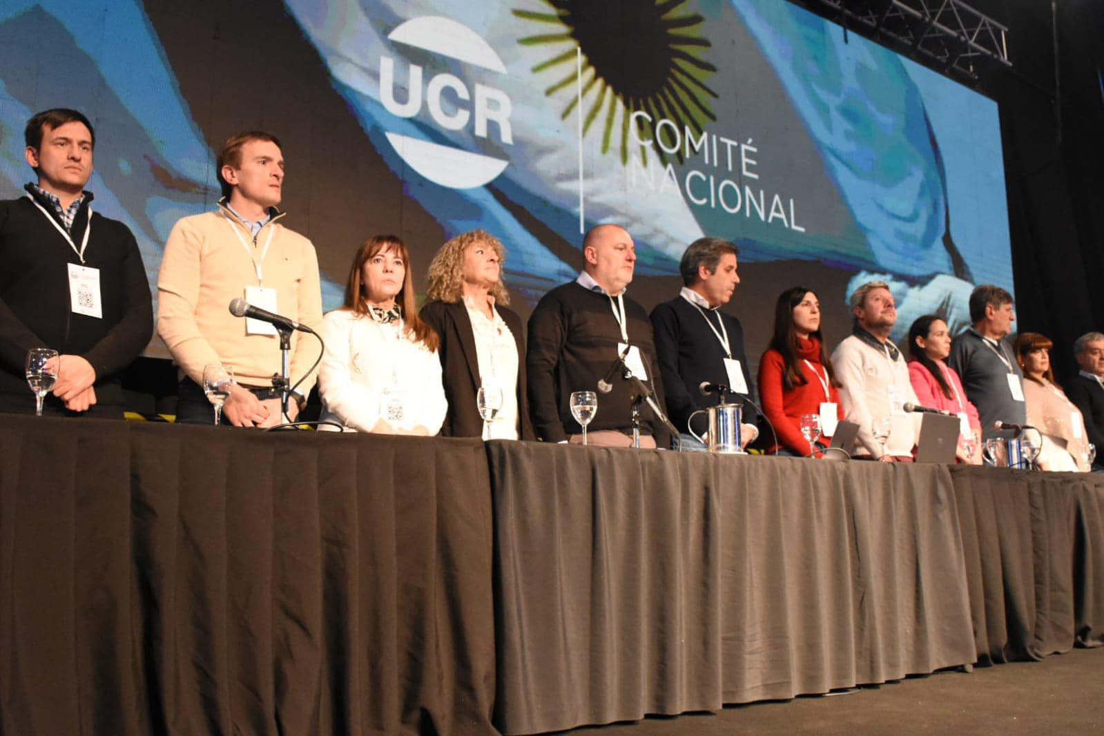 Martín Borrazas, como convencional en el encuentro nacional de la UCR