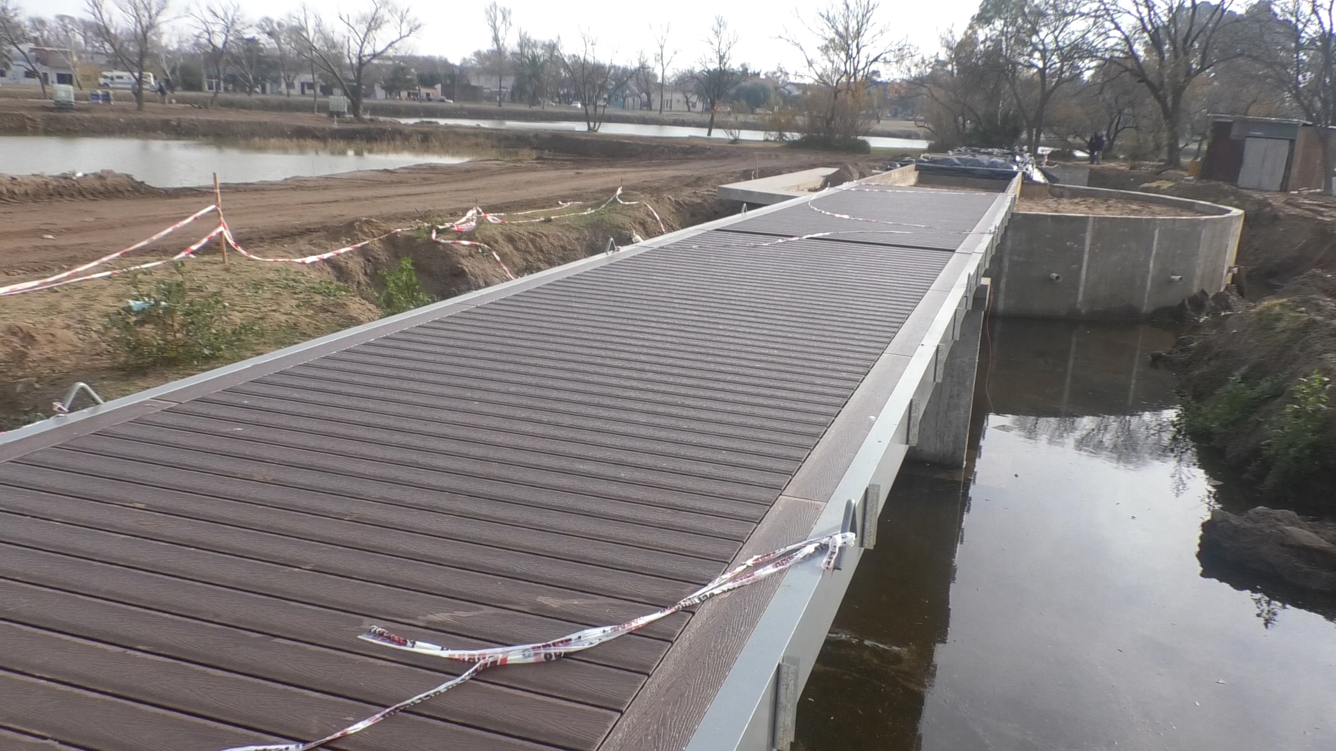 El Intendente Interino recorrió la obra del Parque Municipal: avance del 70 por ciento