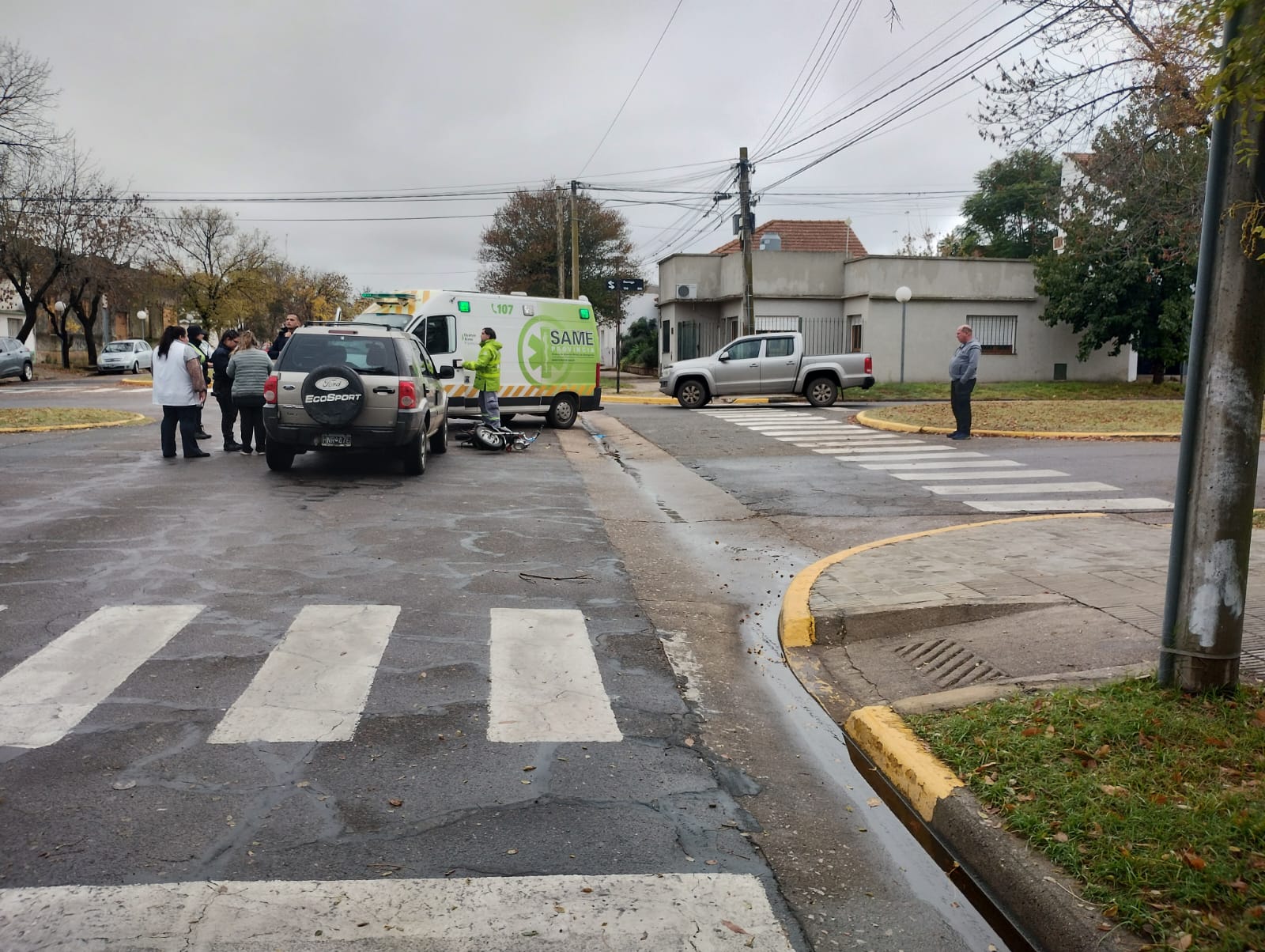 Accidente en Paso y Dorrego: una vecina recibió lesiones consideradas graves