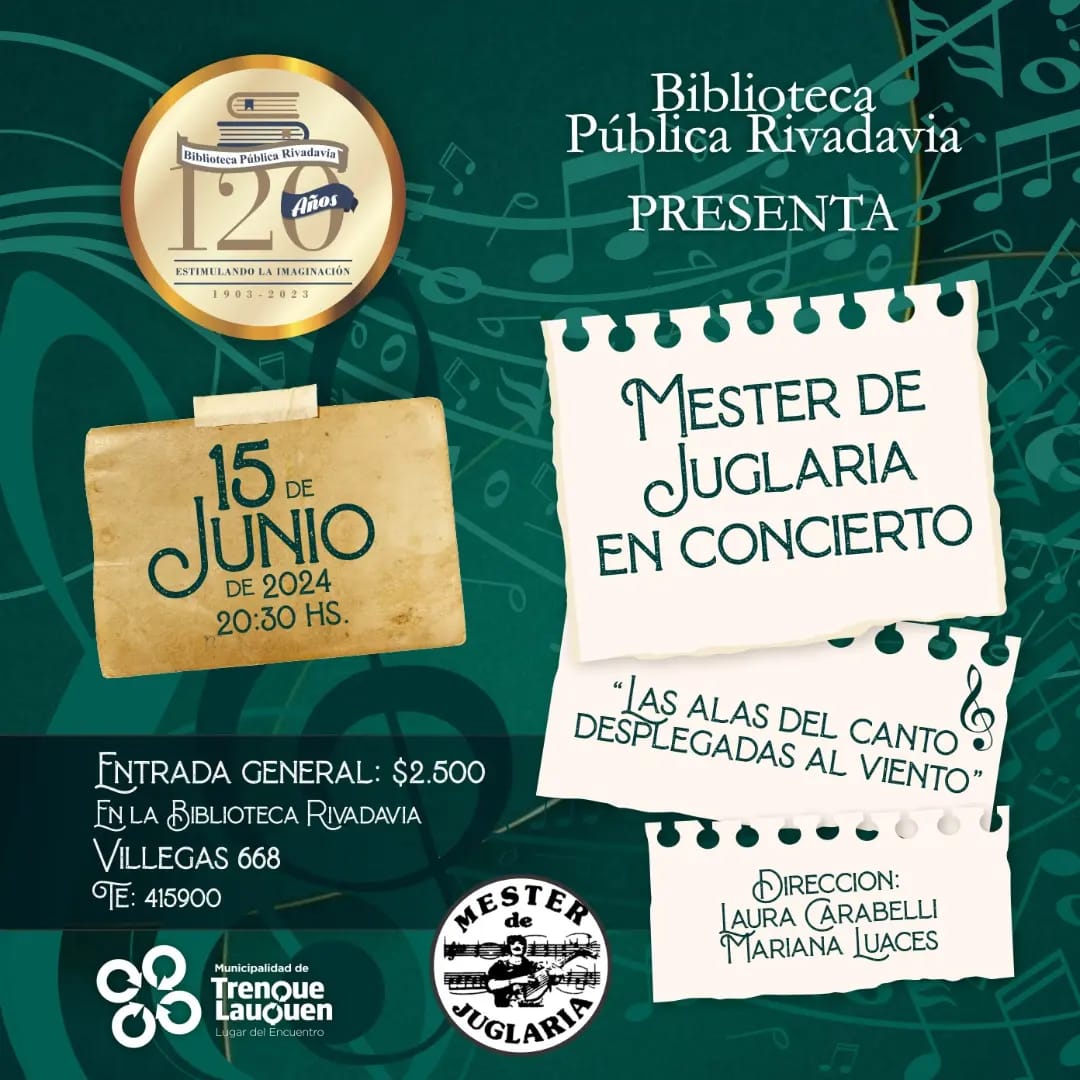 Mester de Juglaría presentan un nuevo espectáculo en la Biblioteca Rivadavia