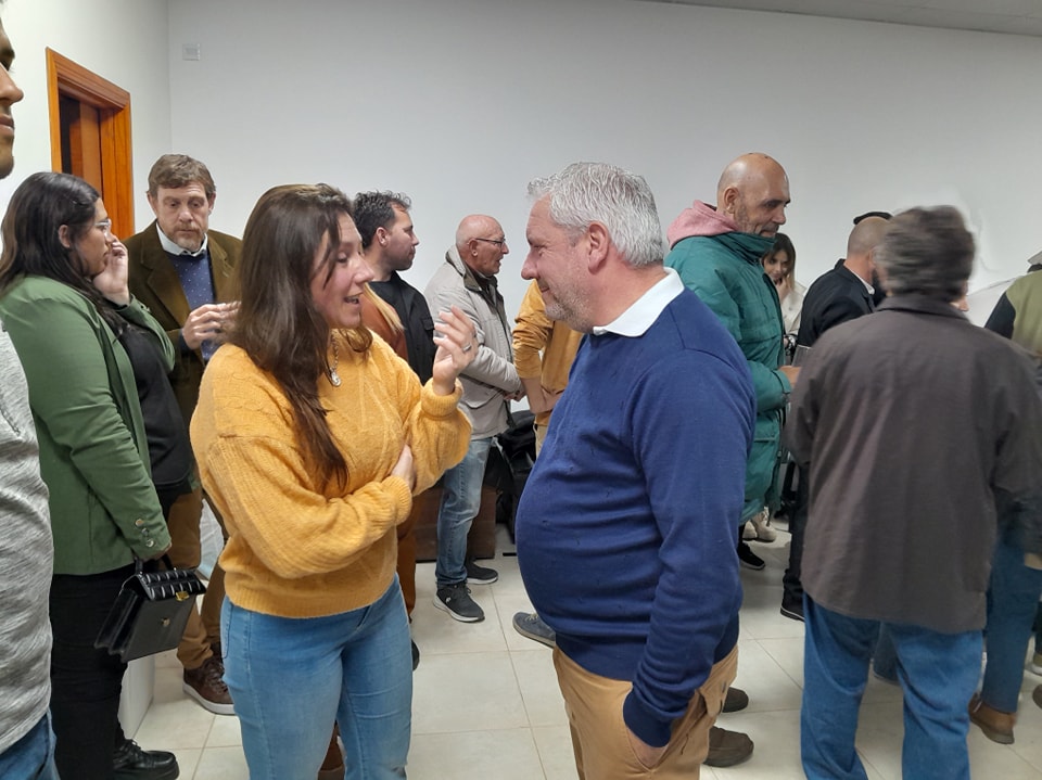 El concejal Bories, en la inauguración del Local Partidario de La Libertad Avanza en Pehuajó