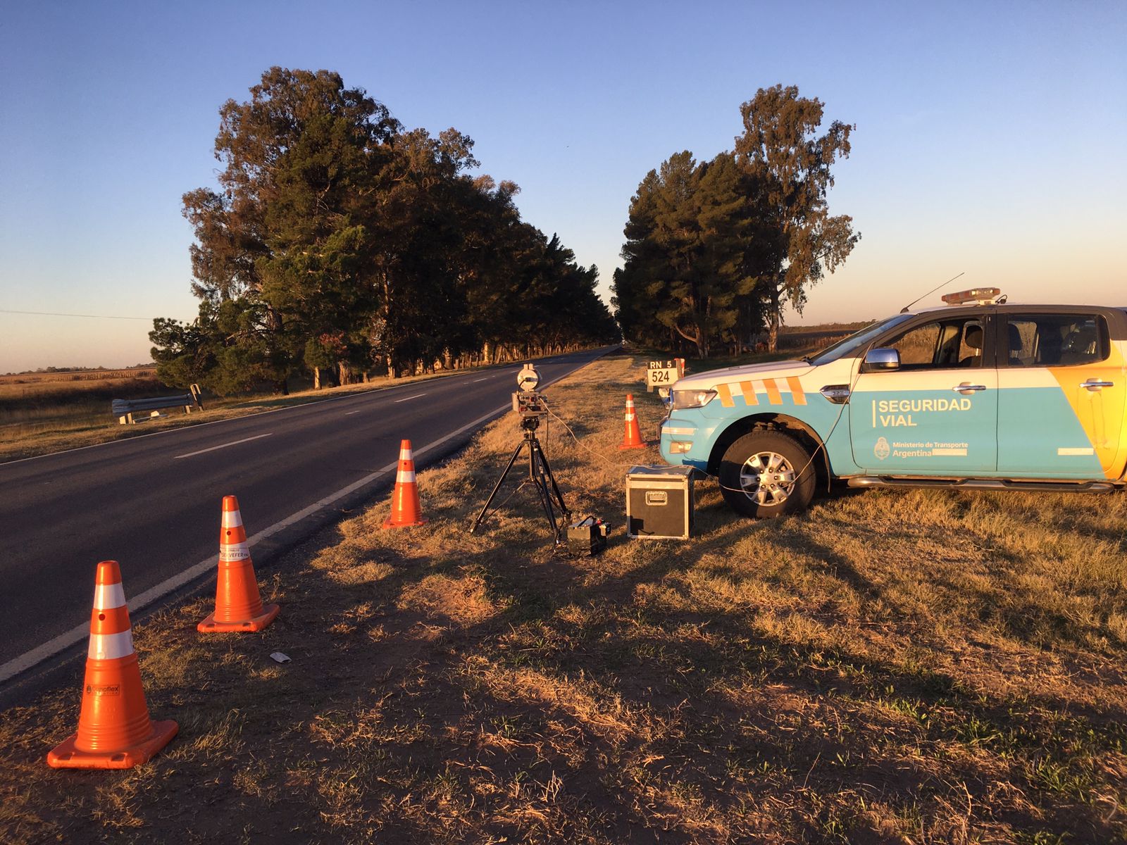 Automovilistas sorprendidos por un radar móvil cerca del puesto caminero de Catriló