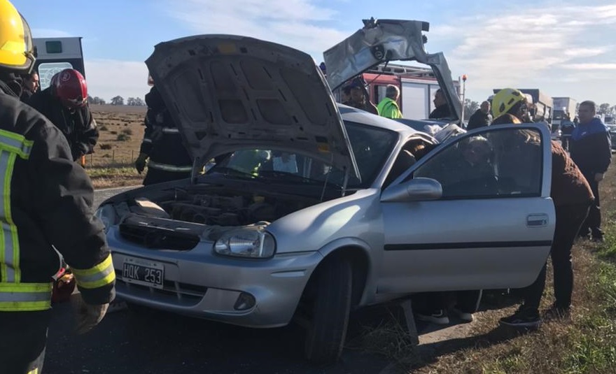 Un accidente en ruta 5 con un transportista de Trenque Lauquen que resultó ileso